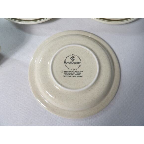 Royal Doulton Harvest Garland Cups Saucer Set of 3 Vintage 1976 Lambeth Stonewar - Picture 7 of 9